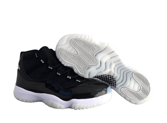 AIR Jordan 11 'black Silver' Unisex Streetwear Limited Edition - **Air Jordan 11 'Black Silver'** The Air Jordan 11 'Black Silver' is a sleek and