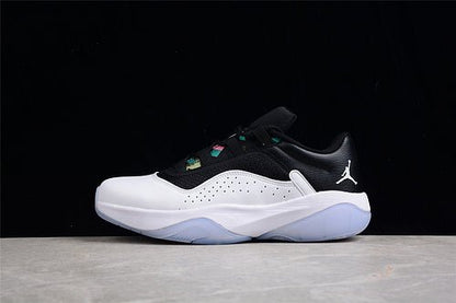 AIR Jordan 11 Cmft Low White - - Ghost Green - Metallic Silver Sneakers - Black Unisex Streetwear Limited Edition - **Air Jordan 11 CMFT Low White/Black/Ghost Green/Metallic Silver** Discover the perf