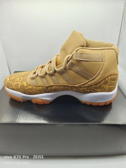 AIR Jordan 11 'gold Olive' - White Unisex Streetwear Limited Edition - **Air Jordan 11 'Gold Olive'** The Air Jordan 11 'Gold Olive' is a luxurious and