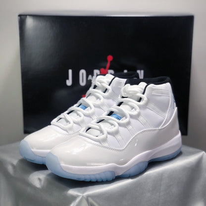 Air Jordan 11 legend Blue Unisex Streetwear Limited Edition - The Air Jordan 11 Legend Blue is a classic sneaker that embodies both elegance and