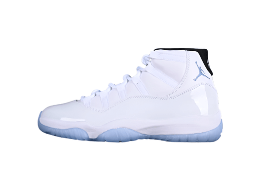 AIR Jordan 11 Legend Blue Sneakers - White Unisex Streetwear Limited Edition - Step into a legend with the AIR JORDAN 11 LEGEND BLUE. These iconic sneakers celebrate