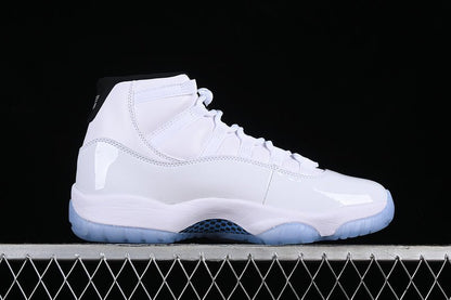 AIR Jordan 11 Legend Blue Sneakers - White Unisex Streetwear Limited Edition - Step into a legend with the AIR JORDAN 11 LEGEND BLUE. These iconic sneakers celebrate