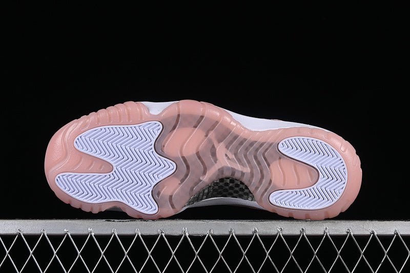 AIR Jordan 11 Low Legend Pin - Pink - White Unisex Streetwear Limited Edition - Step into a blend of elegance and sporty flair with the Air Jordan 11 Low