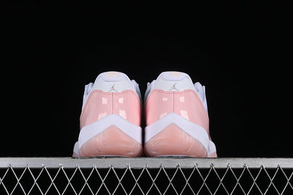 AIR Jordan 11 Low Legend Pin - Pink - White Unisex Streetwear Limited Edition - Step into a blend of elegance and sporty flair with the Air Jordan 11 Low