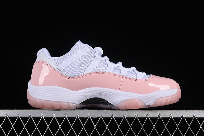 AIR Jordan 11 Low Legend Pin - Pink - White Unisex Streetwear Limited Edition - Step into a blend of elegance and sporty flair with the Air Jordan 11 Low