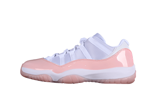 AIR Jordan 11 Low Legend Pin - Pink - White Unisex Streetwear Limited Edition - Step into a blend of elegance and sporty flair with the Air Jordan 11 Low