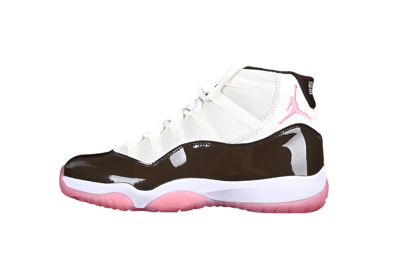 AIR Jordan 11 Neapolitan Aj11 White - - Pink Sneakers - Black Unisex Streetwear Limited Edition - Introducing the Air Jordan 11 Neapolitan AJ11 White/Black/Pink, a stunning addition to the Jordan Bran