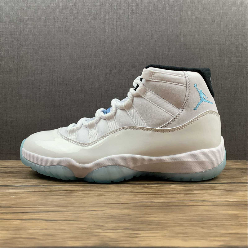 AIR Jordan 11 Retro 2014 - - Legend Blue Sneakers - White Unisex Streetwear Limited Edition - **Air Jordan 11 Retro 2014 White/White/Legend Blue** Introducing the Air Jordan 11 Retro 2014 White/White/