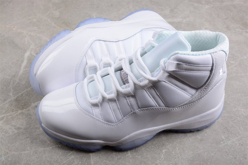 AIR Jordan 11 Retro 25th Anniversary - Grey Sneakers - White Unisex Streetwear Limited Edition - Celebrate a quarter-century of Air Jordan excellence with the Air Jordan 11 Retro 25th Anniversary