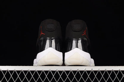 AIR Jordan 11 Retro 72-10 - - Varsity Red - Black Unisex Streetwear Limited Edition - Celebrate basketball history with the Air Jordan 11 Retro 72-10 Black/Black/Varsity Red, a homage to