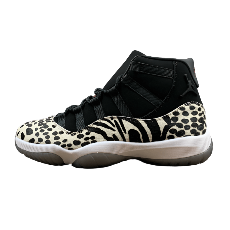 AIR Jordan 11 Retro Animal Instinct - Red-sail-white - Black Unisex Streetwear Limited Edition - **Air Jordan 11 Retro Animal Instinct Black/Red-Sail-White** Unleash your wild side with the Air Jordan