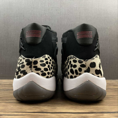 AIR Jordan 11 Retro Animal Instinct - Red-sail-white - Black Unisex Streetwear Limited Edition - **Air Jordan 11 Retro Animal Instinct Black/Red-Sail-White** Unleash your wild side with the Air Jordan