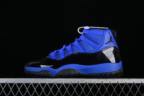 AIR Jordan 11 Retro - Blue Sneakers - Black Unisex Streetwear Limited Edition - Discover timeless elegance and athletic performance with the Air Jordan 11 Retro Black/Blue, a classic