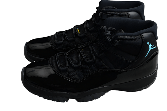 AIR Jordan 11 Retro - Gamma Blue-varsity Maize Sneakers - Black Unisex Streetwear Limited Edition - **Air Jordan 11 Retro Black/Gamma Blue-Varsity Maize** Introducing the Air Jordan 11 Retro Black/Gam