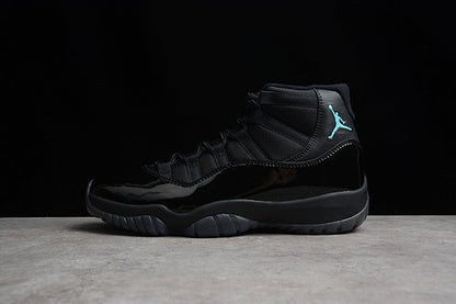 AIR Jordan 11 Retro - Gamma Blue-varsity Maize Sneakers - Black Unisex Streetwear Limited Edition - **Air Jordan 11 Retro Black/Gamma Blue-Varsity Maize** Introducing the Air Jordan 11 Retro Black/Gam