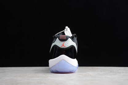 AIR Jordan 11 Retro - Infrared 23-pr Platinum Sneakers - Black Unisex Streetwear Limited Edition - **Air Jordan 11 Retro Black/Infrared 23-PR Platinum** Step into iconic style with the Air Jordan