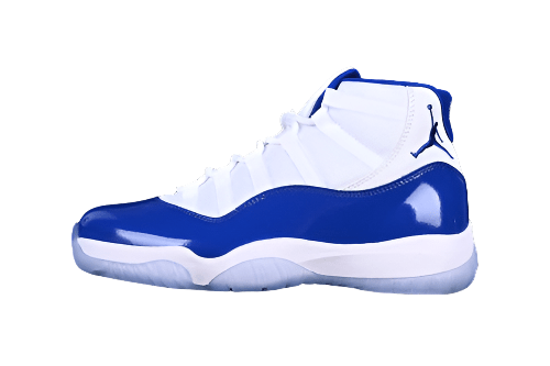 AIR Jordan 11 Retro Concord Sketch - White Unisex Streetwear Limited Edition - The Air Jordan 11 Retro Concord Sketch White is a fresh and stylish addition to