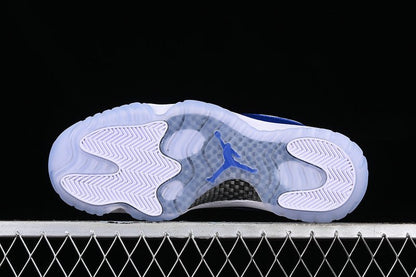 AIR Jordan 11 Retro Concord Sketch - White Unisex Streetwear Limited Edition - The Air Jordan 11 Retro Concord Sketch White is a fresh and stylish addition to