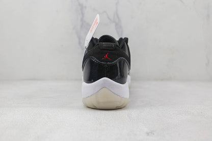 AIR Jordan 11 Retro Low 72-10 - Gym Red - White - Sail - Black Unisex Streetwear Limited Edition - Celebrate one of the greatest seasons in basketball history with the Air Jordan 11 Retro
