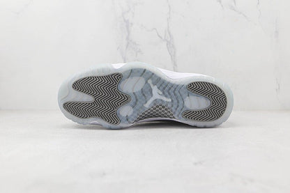 AIR Jordan 11 Retro Low Bg Medium Grey - White-gunsmoke Sneakers Unisex Streetwear Limited Edition - **Air Jordan 11 Retro Low BG Medium Grey/White-Gunsmoke** Elevate your sneaker collection with the