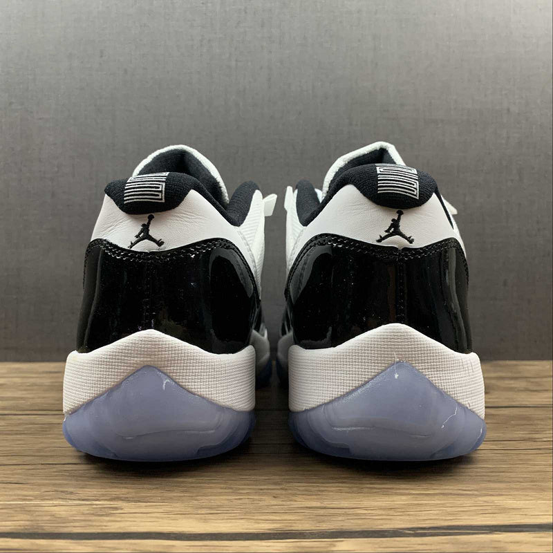 AIR Jordan 11 Retro Low Concord White - - Black Unisex Streetwear Limited Edition - Elevate your sneaker collection with the timeless appeal of the Air Jordan 11 Retro Low