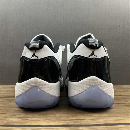 AIR Jordan 11 Retro Low Concord White - - Black Unisex Streetwear Limited Edition - Elevate your sneaker collection with the timeless appeal of the Air Jordan 11 Retro Low