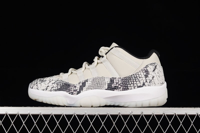 AIR Jordan 11 Retro Low Light Bone - University Red-sail-black Unisex Streetwear Limited Edition - Embrace timeless style and premium craftsmanship with the Air Jordan 11 Retro Low Light Bone/Universi