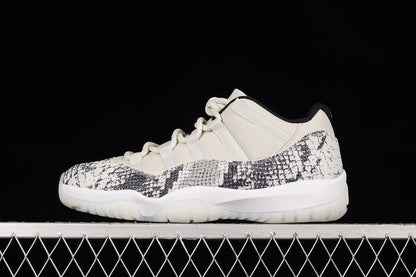 AIR Jordan 11 Retro Low Light Bone - University Red-sail-black Unisex Streetwear Limited Edition - Embrace timeless style and premium craftsmanship with the Air Jordan 11 Retro Low Light Bone/Universi