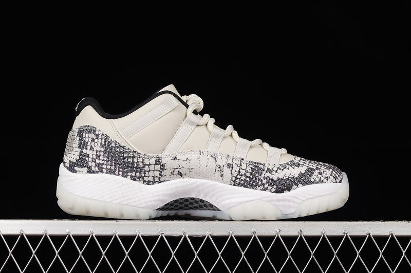 AIR Jordan 11 Retro Low Light Bone - University Red-sail-black Unisex Streetwear Limited Edition - Embrace timeless style and premium craftsmanship with the Air Jordan 11 Retro Low Light Bone/Universi