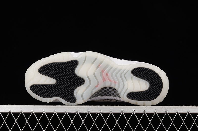 AIR Jordan 11 Retro Low Light Bone - University Red-sail-black Unisex Streetwear Limited Edition - Embrace timeless style and premium craftsmanship with the Air Jordan 11 Retro Low Light Bone/Universi