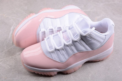 AIR Jordan 11 Retro Low Pure Violet - White Unisex Streetwear Limited Edition - Elevate your sneaker game with the Air Jordan 11 Retro Low Pure Violet White, a