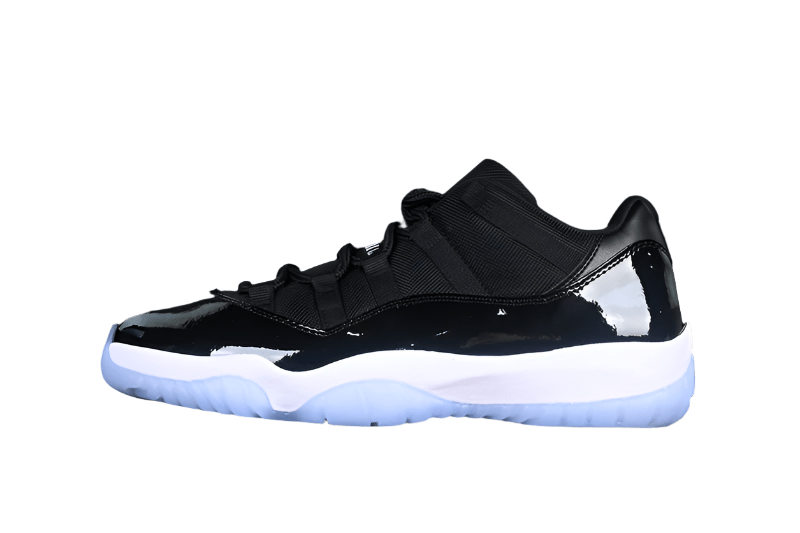 AIR Jordan 11 Retro Low Space Jam Sneakers - Black Unisex Streetwear Limited Edition - The Air Jordan 11 Retro Low Space Jam Black is a must-have for any sneaker