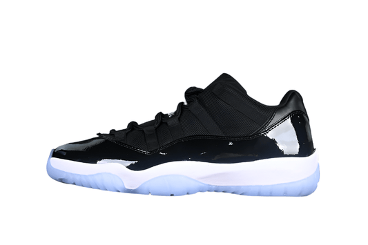 AIR Jordan 11 Retro Low Space Jam Sneakers - Black Unisex Streetwear Limited Edition - The Air Jordan 11 Retro Low Space Jam Black is a must-have for any sneaker