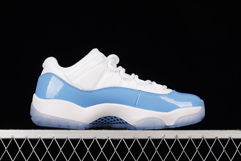 AIR Jordan 11 Retro Low Unc - - University Blue - White Unisex Streetwear Limited Edition - Step into a piece of basketball history with the Air Jordan 11 Retro Low UNC