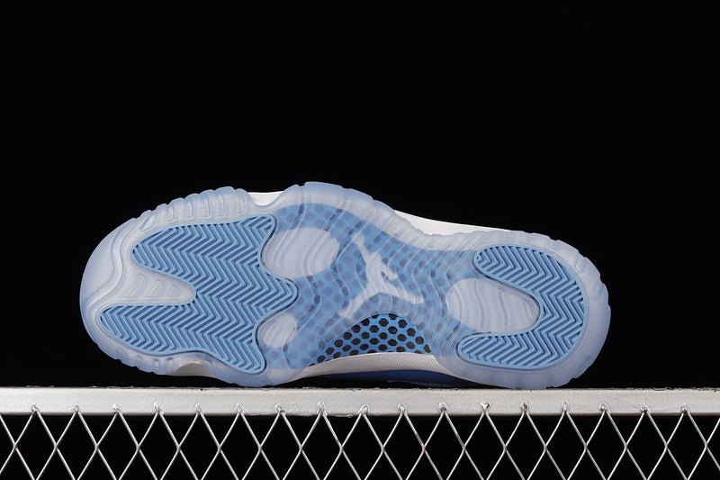 AIR Jordan 11 Retro Low Unc - - University Blue - White Unisex Streetwear Limited Edition - Step into a piece of basketball history with the Air Jordan 11 Retro Low UNC