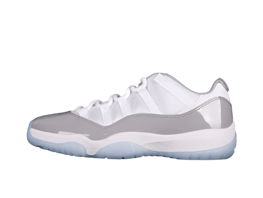AIR Jordan 11 Retro Low - University Blue Sneakers - White Unisex Streetwear Limited Edition - Step into classic elegance with the Air Jordan 11 Retro Low White/University Blue, a timeless