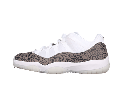 AIR Jordan 11 Retro Low - University Blue Jogger Pants - White Unisex Streetwear Limited Edition - Step into timeless elegance with the Air Jordan 11 Retro Low White/University Blue, a classic