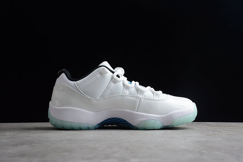 AIR Jordan 11 Retro Low White - White - - Legend Blue Sneakers - Black Unisex Streetwear Limited Edition - **Air Jordan 11 Retro Low White/White/Black/Legend Blue** Introducing the Air Jordan 11 Retro