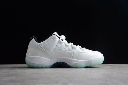 AIR Jordan 11 Retro Low White - White - - Legend Blue Sneakers - Black Unisex Streetwear Limited Edition - **Air Jordan 11 Retro Low White/White/Black/Legend Blue** Introducing the Air Jordan 11 Retro