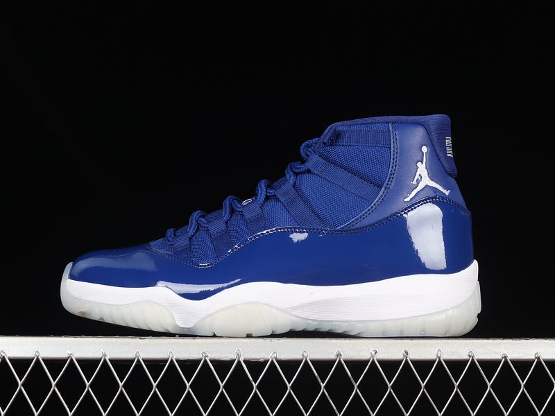 AIR Jordan 11 Retro Midnight Navy - - White Unisex Streetwear Limited Edition - Experience timeless elegance and performance with the Air Jordan 11 Retro Midnight Navy/White, a masterful