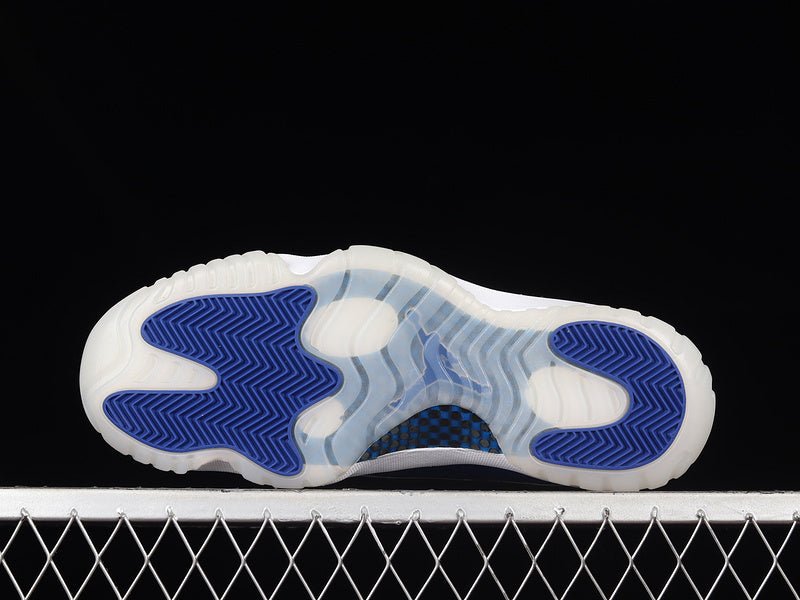 AIR Jordan 11 Retro Midnight Navy - - White Unisex Streetwear Limited Edition - Experience timeless elegance and performance with the Air Jordan 11 Retro Midnight Navy/White, a masterful