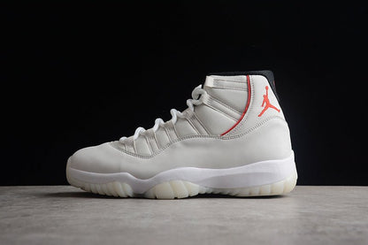 AIR Jordan 11 Retro Platinum Tint - Sail-university - Red Unisex Streetwear Limited Edition - Discover the perfect blend of elegance and sport with the Air Jordan 11 Retro Platinum