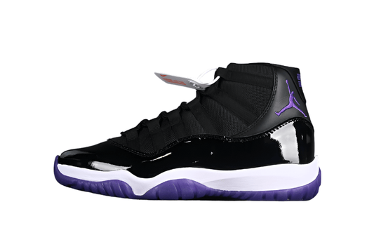 AIR Jordan 11 Retro White - - Purple - Black Unisex Streetwear Limited Edition - Step into a world of elegance and performance with the Air Jordan 11 Retro White/Black/Purple,