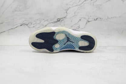 AIR Jordan 11 Retro Win Like 82 - Midnight Navy-university Blu Sneakers - White Unisex Streetwear Limited Edition - **Air Jordan 11 Retro Win Like 82 White/Midnight Navy-University Blue** Celebrate ba