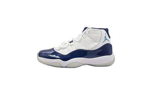 AIR Jordan 11 Retro Win Like 82 - Midnight Navy-university Blu Sneakers - White Unisex Streetwear Limited Edition - **Air Jordan 11 Retro Win Like 82 White/Midnight Navy-University Blue** Celebrate ba