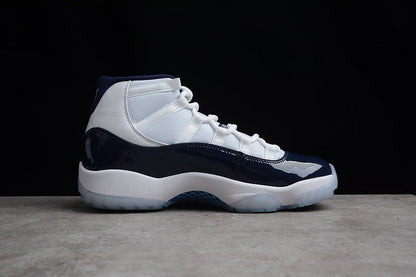 AIR Jordan 11 Retro Win Like 82 - Midnight Navy-university Blue - White Unisex Streetwear Limited Edition - **Air Jordan 11 Retro Win Like 82 White/Midnight Navy-University Blue** Step into classic el
