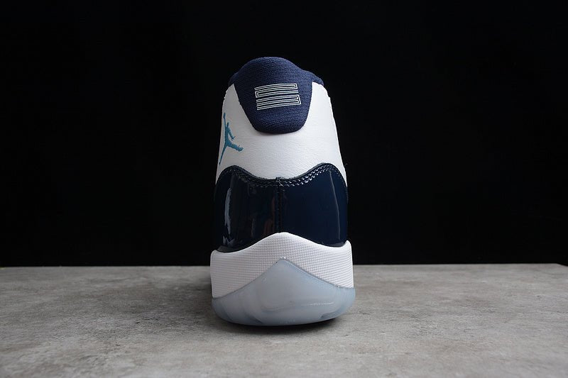 AIR Jordan 11 Retro Win Like 82 - Midnight Navy-university Blue - White Unisex Streetwear Limited Edition - **Air Jordan 11 Retro Win Like 82 White/Midnight Navy-University Blue** Step into classic el