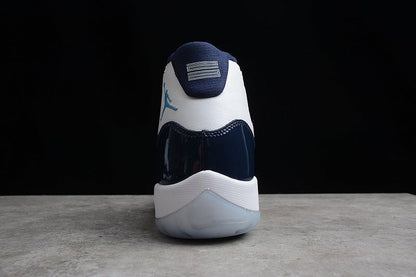 AIR Jordan 11 Retro Win Like 82 - Midnight Navy-university Blue - White Unisex Streetwear Limited Edition - **Air Jordan 11 Retro Win Like 82 White/Midnight Navy-University Blue** Step into classic el