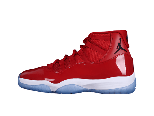 AIR Jordan 11 Retro Win Like 96 Gym Red - Black-white Unisex Streetwear Limited Edition - Celebrate championship glory with the Air Jordan 11 Retro 'Win Like '96' Gym Red/Black-White, a