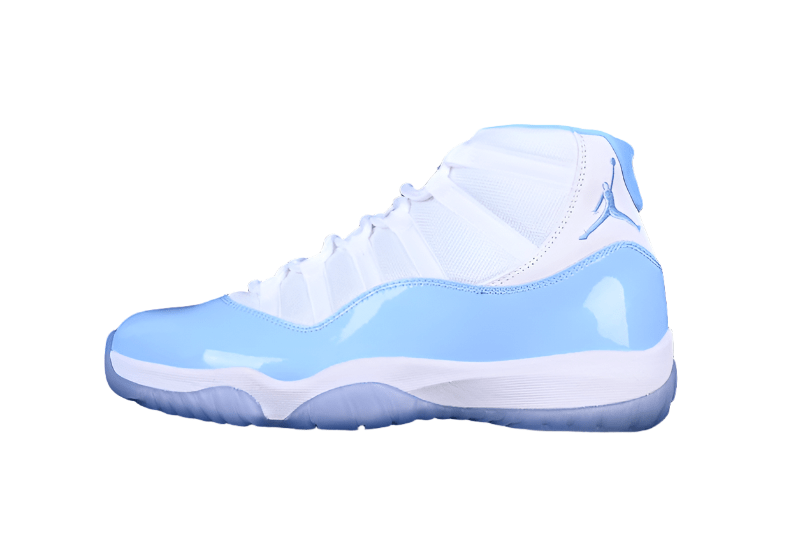 AIR Jordan 11 Unc Aj11 - Blue - White Unisex Streetwear Limited Edition - The Air Jordan 11 UNC AJ11 White/Blue is a tribute to Michael Jordan's alma mater,